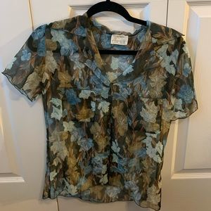 Vintage 80s Dusty Simi sheer top